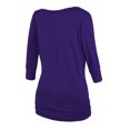 thumbnail image 2 of Matchstick Women's 3/4 Sleeve Basic Drape Top with Side Shirring, 2 of 4