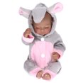 thumbnail image 3 of Poupée Bébé, Cadeau d'Anniversaire Poupée Bébé Jouet de Jeu de Rôle Délicat pour Fête des Fêtes Yeux Fermés, 3 of 8
