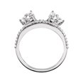 thumbnail image 2 of Garde d'Amélioration Style Enveloppement Accentuée de Diamants pour Bague de Fiançailles Solitaire 14K Wg, 2 of 2