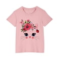 thumbnail image 4 of Rbaofujie Dessin Animé Chat Dessin Animé Imprimé Garçons et Filles Porter Col Rond Manche Courte Nouveau Bébé Été Bricolage Mode T-Shirt pour Enfants, 4 of 4