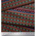 thumbnail image 3 of Soimoi Black Silk Fabric Aztec Geometric Fabric Prints By Yard 42 Inch Wide, 3 of 3