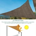 thumbnail image 2 of Breathable Triangle Shade Sail Outdoor Hdpe Model Suitable for Terrace Uv Courtyard Garden Backyard, 2 of 8