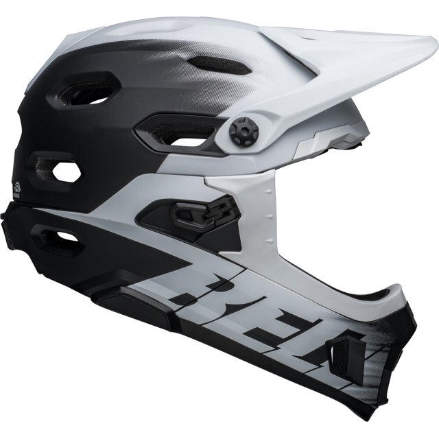 BELL : SUPER DH SPHERICAL : Noir/blanc Mat : m