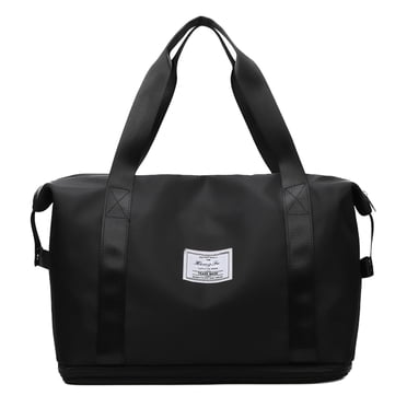 Large Tote Bag with Zipper Expandable Gym Bags, Duffle Bags for Sports and Weekend Travel, Large Capacity Lightweight Overnight Bags for Men and Women, Travel Duffel Bags, Sports Tote Bag