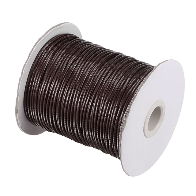 Unique Bargains Beading Thread Bracelet Weave Bead Craft Cord 2mm 78M/Roll (85-Yards) Decorative String, Dark Brown