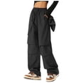 thumbnail image 1 of Salopette à Jambe Grand pour Femme à Séchage Rapide - Taille Élastique, Multiples Poches, Imperméable - Pantalon de Randonnée Extérieur, 1 of 3