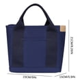 thumbnail image 1 of Agiferg Sac en Toile Mode Sac Fourre-Tout Sac de Rangement Sac à Main à Multiples Poches Sac à Poignée, 1 of 4