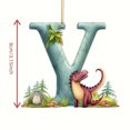 thumbnail image 1 of Birdeem Christmas Acrylic 26 Letter Dinosaur Pendant, 1 of 2