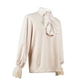 thumbnail image 3 of Kids Pirate Shirt Ruffle Victorian Renaissance Steampunk Shirts Girls Boys Gothic Medieval Costume 4-10 Years, 3 of 5