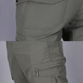 thumbnail image 2 of Baohd Multi-Pocket Men Cargo Pants Summer Quick Drying Waterproof Lightweight Sportswear Trousers Overalls for Hiking Black XL, 2 of 9