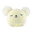 thumbnail image 1 of Penkiiy Toddler Girls Boys Winter Hat Kids Pom Pom Beanie Hats Baby Faux Fur Pom Beanies Warm Soft Toddler Hats White, 1 of 3