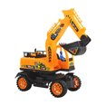 thumbnail image 1 of Yellow Boys Inertial Excavator Toy Plastic Engineering Vehicle Construction Truck With 360 Degree Rotating Workbench, 1 of 8