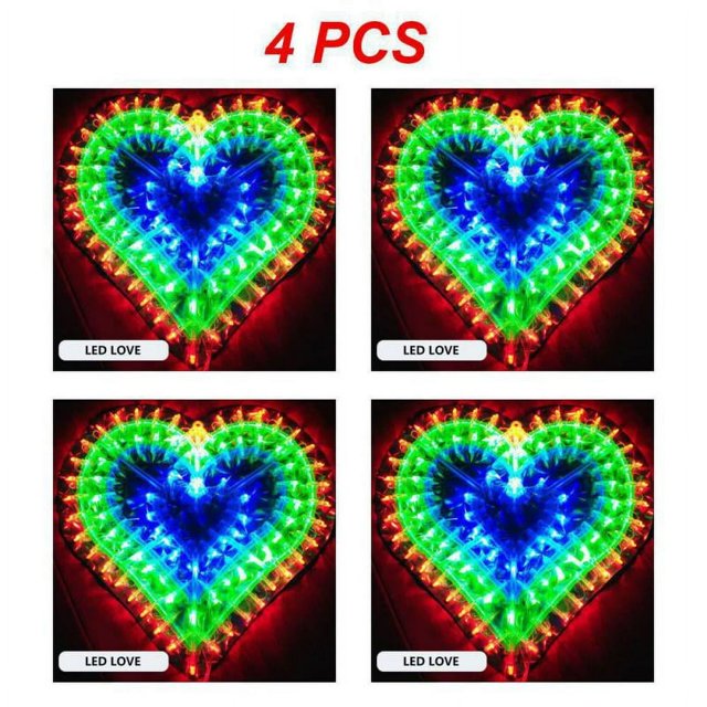 1~10PCS LED Decoration Light Peacock Love Five-pointed Star Atmosphere Lamp For Room Christmas Wedding Party Colorful Decorative