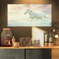 thumbnail image 1 of Fantasy White Horse - Animal Canvas Art Print, 1 of 3