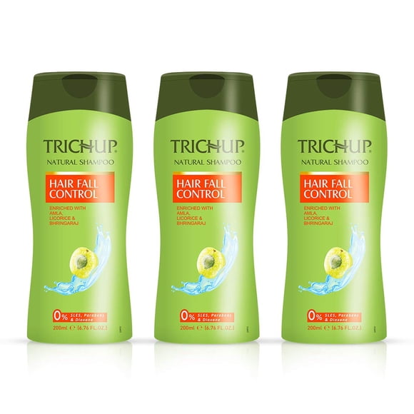 Trichup Shampooing Capillaire à Base de Plantes pour Contrôler la Chute des Cheveux (200 ml x 3) (Lot de 3)