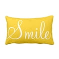 thumbnail image 1 of Meitianfacai Throw Pillow Cover Rectangle 20x30 Inch Cushion Home Sofa Decor Hidden Zipper Polyester Pillowcase(Yellow), 1 of 1