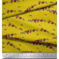 thumbnail image 2 of Soimoi polyester Crepe Fabric Colorful Bird Print Fabric by Yard 42 Inch Wide, 2 of 3