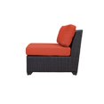 thumbnail image 3 of Chaise de Patio Sans Accoudoirs Barbados en Orange, 3 of 6