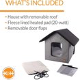 thumbnail image 3 of K&H Outdoor Heated Kitty House For Cats Grey, 3 of 7