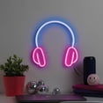 thumbnail image 1 of Merkury Innovations 11" Headphones LED Neon Wall Sign, 1-pack, 1 of 6
