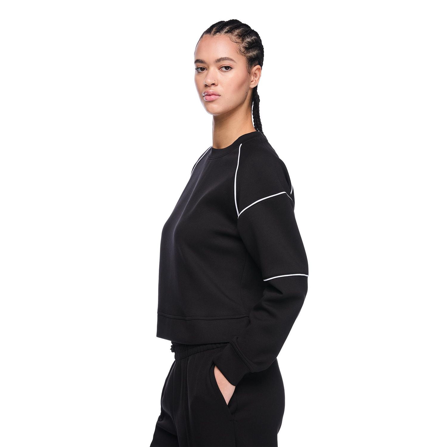 Athletic Works Women's Crew-Neck Soft Knit Pullover