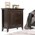 thumbnail image 2 of Simpli Home Armoire Basse de Rangement en Bois Massif Amherst, Brun Hickory, 2 of 8