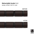 thumbnail image 2 of Umbra Flip Wall Mounted Coat Rack,Black/Walnut, 2 of 6