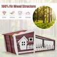 thumbnail image 4 of Costway 62" Wooden Rabbit Hutch Indoor Outdoor Rabbit Cage Bunny House w/ Pull Out Tray, 4 of 10