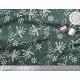 thumbnail image 3 of Soimoi Poly Georgette Fabric Leaves & Floral Block Decor Fabric Printed Yard 52 Inch Wide, 3 of 3