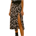 thumbnail image 1 of Wangsaura Ladies Summer Leopard Print/Floral Print High Waist Skirt, 1 of 5