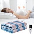 thumbnail image 1 of Dvkptbk 9 Gear Electric Mattress Pads-Thermal Underblanket 4.9*2.3 Ft, 9 Temperature 59F-131F With Overheating Protection Control And Controllable Timing Off, 1 of 7