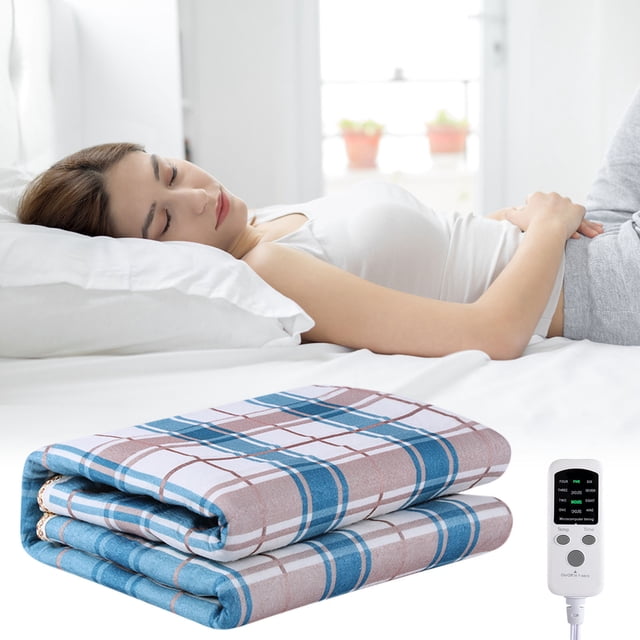 Dvkptbk 9 Gear Electric Mattress Pads-Thermal Underblanket 4.9*2.3 Ft, 9 Temperature 59F-131F With Overheating Protection Control And Controllable Timing Off