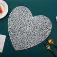 thumbnail image 2 of MVRLSH Clearance Kitchen Placemats Love Heart Placemats Valentines Day Table Decorations For Wedding Night Anniversary PVC Table Cup Mats 15 Inch, 2 of 9