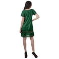 thumbnail image 3 of Moomaya Short Sleeve Tunic Womens Cocktail Dresses Solid Cotton Flex Dress, 3 of 5