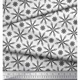 thumbnail image 2 of Soimoi polyester Crepe Fabric Flower Artistic Print Sewing Fabric Yard 42 Inch Wide, 2 of 3