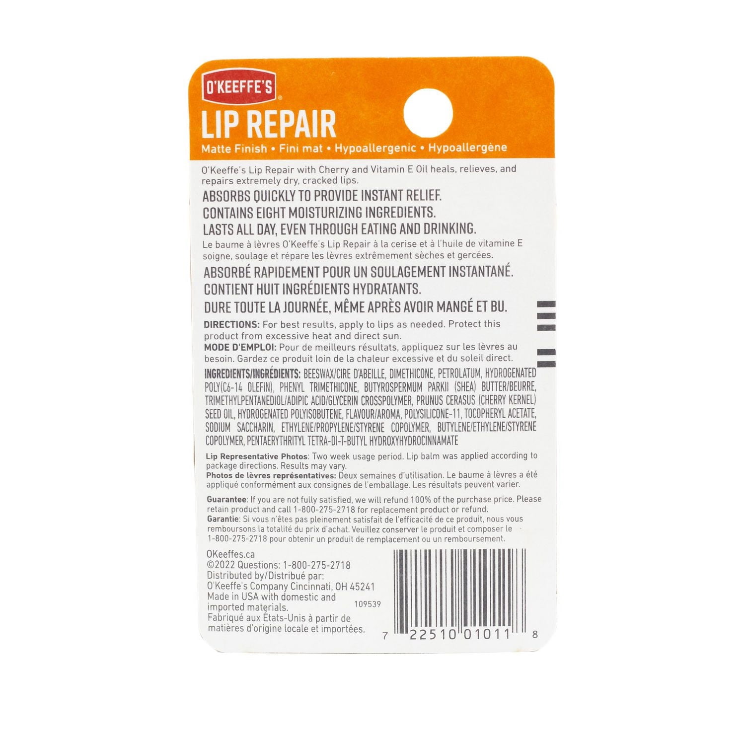 O'Keeffe's Lip Repair Cherry