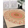 thumbnail image 3 of Ahgly Tapis Rectangulaire Lavable en Machine Intérieur Transitionnel Kaki Or, 7 Pieds x 9 Pieds, 3 of 7