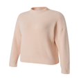 thumbnail image 4 of MesaSe Femmes Pulls Col Rond Épaule Longue Manches Solides Couleur en Vrac Pull Tricot Pulls Gris M, 4 of 8