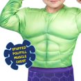 thumbnail image 2 of MARVEL’S HULK TODDLER COSTUME - Muscle Chest Jumpsuit with Fabric Mask, 2 of 3
