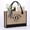 D, variant on bbymog Home Organization Yoolife Initials Jute Tote Bag and Cosmetic Bag Beach Tote Bag With Zipper Pocket Adjustable Strap Birthday Gift for Women
