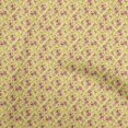 thumbnail image 1 of oneOone Cotton Poplin Medium Yellow Fabric Floral Craft Projects Decor Fabric Printed By The Yard 42 Inch Wide, 1 of 4