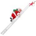 thumbnail image 3 of Musical Electric Santa Plush Doll Santa Climbing Ladder with Santa Claus Doll Christmas Gift, 3 of 8