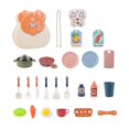 thumbnail image 1 of 25Pcs Kids Kitchen Toy Set Kitchen Simulation Toys Kitchen Game Accessories Children Shoulder Bag Storage Cookware Toys with Pots Cups Cookers Plate for Boys and Girls, 1 of 8