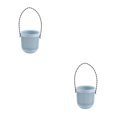 thumbnail image 3 of Transemion ABS Decorate With Lightweight Planter With Removable Strape And Wall-Mount Option Inner Layer Hollowed Out For Better Blue 8.7*9.5*20.5cm 2Set, 3 of 6