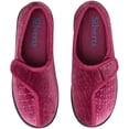 thumbnail image 2 of Silverts Women Extra Wide Easy Closure Jewel Slippers, 7, Rose, 2 of 2