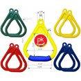 thumbnail image 3 of Trapeze Ring Swing Set Play Set Playground Trapeze Bar Jungle Gym Monkey Bar (Yellow), 3 of 3