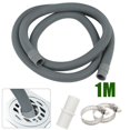 thumbnail image 1 of MYG Universal Washing Machine Dishwasher Drain Hose Extension Kit 1M Flexible Plastic Waste Water Pipe with Connector and Clips for Appliance Positioning, 1 of 8