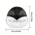 thumbnail image 5 of JUNWELLCA Air Purifier (Black) - Water Filter Air Washer For Home and Office - Essential Oil Aroma Diffuser With LED Night light - Small Air Cleaner For Smoke and Pets, 5 of 5
