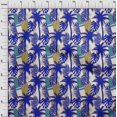 thumbnail image 4 of oneOone Velvet Blue Fabric Tropical Sewing Craft Projects Fabric Prints By Yard 58 Inch Wide, 4 of 4