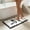 Black, variant on Flocked Velvet Bath Mat with Bow Design | Soft Plush Absorbent Shower Rug for Bathtub | Non-Slip Latex Backing Quick Dry Floor Mat for Bathroom | Washable Microfiber Runner for Sink, Tub, Doorway